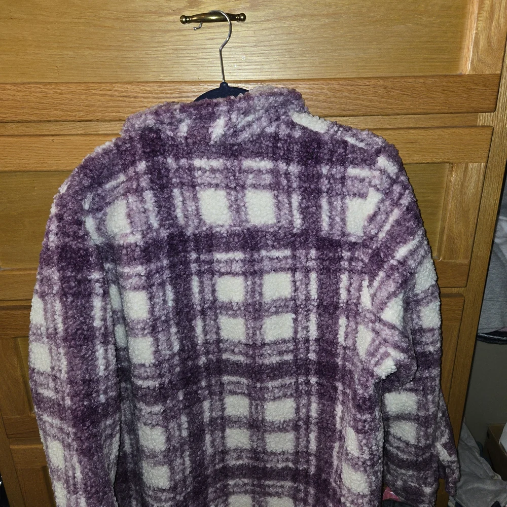 Blair Purple and Cream Fleece Jacket - Picture 2 of 4